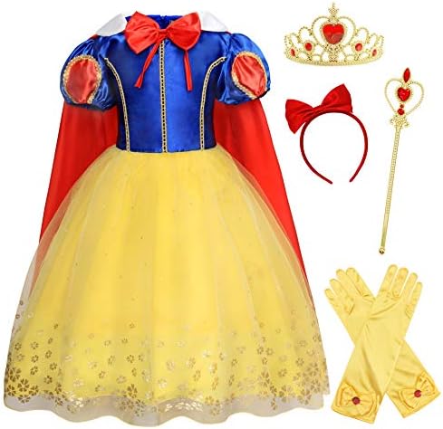 Cotrios Snow White Rapunzel Cinderellar Little Mermaid Elsa Anna Costume Jasmine Jessie Cowgirls Dress