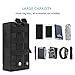Molle Pouch Attachments Tactical Backpack Accessories Water Bottle Holder Bag Multipurpose Tools EDC Pouches for Outdoor Hiking Backpacking Camping Travel Car Cycling … (black2)