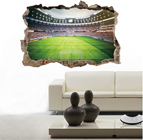 3D Wall Stickers,TPTPT 3D Football Stadium Wall Stickers Artist Home Decor Bedroom Decoration Boy's Favorite (Multicolor)
