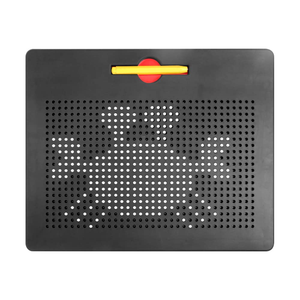 HONPHIER Kids Magnetic Drawing Tablet Magnetic Steel Balls Board Doodle Scribble Sketch Pad Magnet Writing Pads Preschool STEM Education Toys for Children (Large, Black)