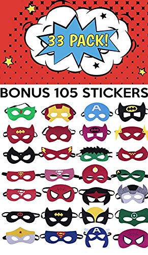 3 DANGSHAN+Superhero+Stickers+Birthday+Supplies