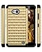 Lumia 640 Case, Style4U Studded Rhinestone Crystal Bling Hybrid Armor Case Cover for Microsoft Lumia 640 with 1 Style4U Stylus [Gold / Black]
