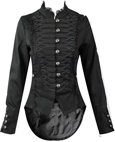 Hearts and Roses H&R Women's Steampunk Gothic Parade Long Tailcoat