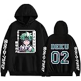 Xuminvty Dabi Anime Hoodie Academia Ochaco Uraraka Sweatshirt Tomura Shigaraki Hero Deku Pullover Kirishima Cosplay