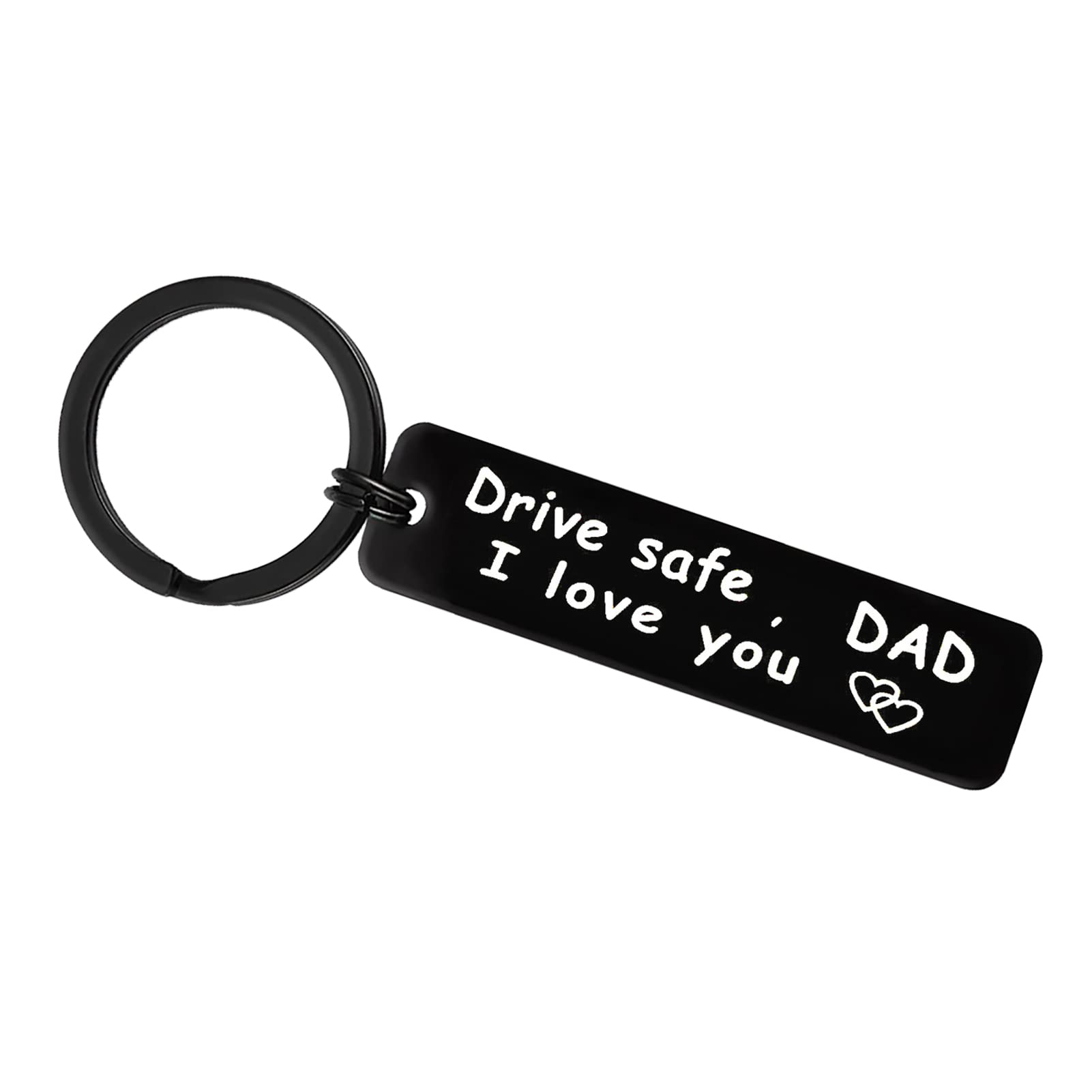 Ximalun Dad Keyring Gifts Fathers Day Gift Drive Safe Dad I Love You Keyring Gifts for Daddy Papa Father Christmas Valentines Birthday Gifts Trucker Dad Gifts Drive Safe Keyring for Dad