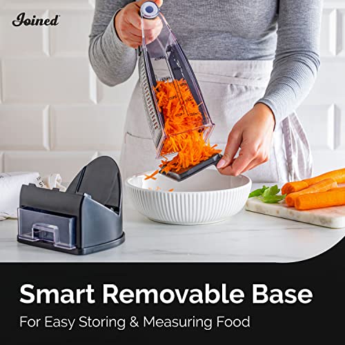 Joined Cheese Grater with Container Box Grater Cheese Shredder Lemon