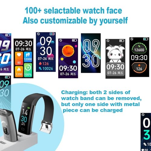 LBOYLOVE® Fitness Tracker, IP68 Waterproof Fitness Wristband, Smart Band with Heart Rate Monitor/Step Counter/Alarm/Timer/Calories/Sleep Monitor for Men and Women