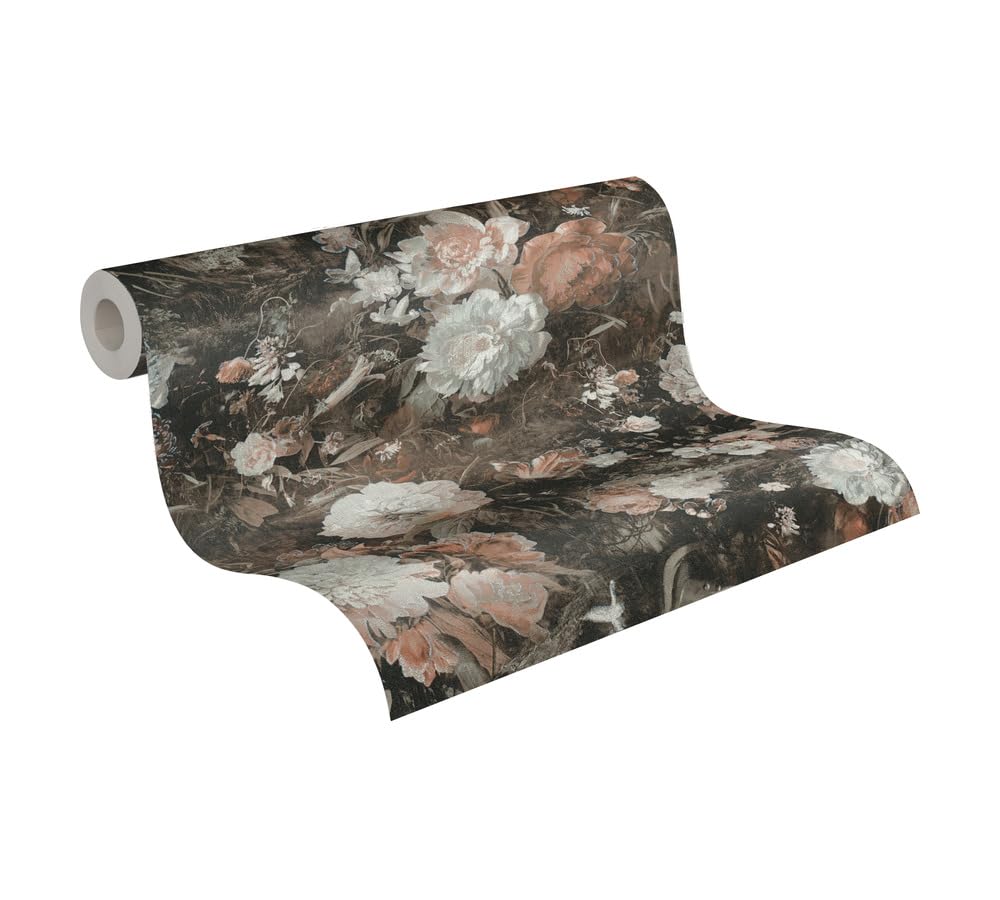 A.S. Création The Bos 388213 Non-Woven Wallpaper Floral 10.05 m x 0.53 m Made in Germany Brown/White — image 1