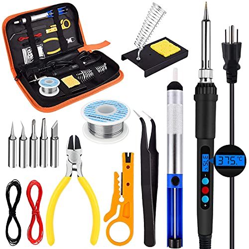Soldering Iron Kit 60W 16in1 Portable LED Digital Display Adjustable