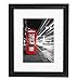 11x14 Decorative Black Picture Frame - Matted to Display Photographs 8x10 or 11x14 Without Mat - Highest Quality Materials - Ready to Display on Wall - Imported from Europe