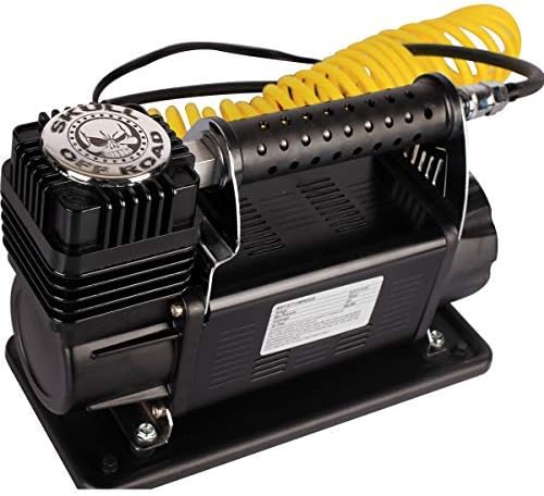 SKULL OFF ROAD Air Compressor Tire Inflator Heavy Duty Ideal for Trucks, Off Road, SUVs, RVs & Tractors (Compressor)