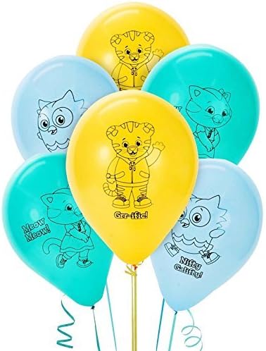 Daniel Tiger Party Supplies - Latex Balloons (6) by Unknown