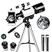 ToyerBee Telescope for Kids& Beginners, 70mm Aperture 300mm Astronomical Refractor Telescope, Tripod& Finder Scope- Portable Travel Telescope with Smartphone Adapter and Wireless Remote