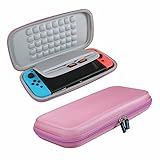 Anleo Hard EVA Travel Case for Nintendo Switch Coloe: Nylon Pink