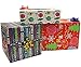 Red and Green Christmas Wrapping Paper - Christmas Themed Gift Wrap - Merry Christmas Wrapping Paper - Holiday Wrapping Paper Bundle - 6 Rolls Bulk