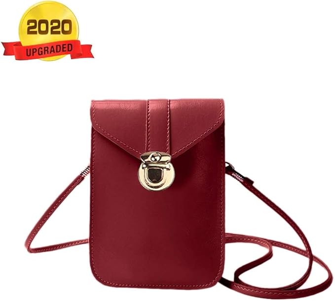 Mobile Phone Bag with Clear Window Mini Leather Cell