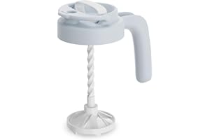 Papablic 32oz Formula Mixing Pitcher Lid, Breastmilk Pitcher Mixing Handle & Flip Locking Spout for Mixing Formula/Breastmilk/Protein Powder/Coffee, Blue