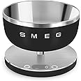 SMEG Contemporary Digital Kitchen Scale with Removable Bowl (Black)