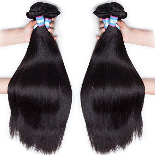 Hismile Hair Brazilian Straight Hair 3 Bundle Hair Weft 100% Human Hair Extensions Natural Color Silky Remy Hair Weave 14"14"14"