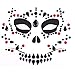 Day of Dead 4 Sets Skull Face Jewels Tattoo Stickers