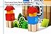 Cubbie Lee New & Unique Knight & Dragon Castle Wooden Building Block Set for Toddlers Preschool Age - Hardwood Plain & Colored Small Wood Blocks for Children - Basic Educational Kids Build & Play Toy