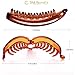 RC ROCHE 6 Pcs Large Banana Hair Clips Claws for Women Thick Curly Ponytail Holder Maker Big Comb No Crease Strong Hold Styling Clasp, Medium Brown