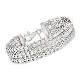 Ross-Simons Italian Sterling Silver Multi-Row Heart