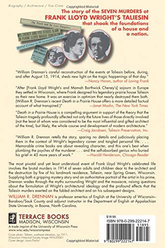 Death In A Prairie House Frank Lloyd Wright And The - 