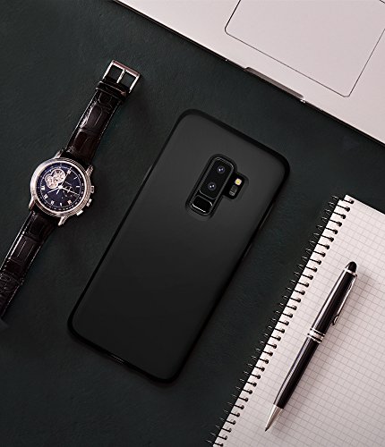 Spigen® [Liquid Crystal Funda Galaxy S9 Plus con Protección TPU Flexible y Ligero - Negro Mate - Imagen 8