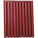 XICHEN10PCS Vintage Sealing Glue Gun Sealing Wax Wax Sticks Wax Seal Supplies a Variety of Colors (New Red Wine)