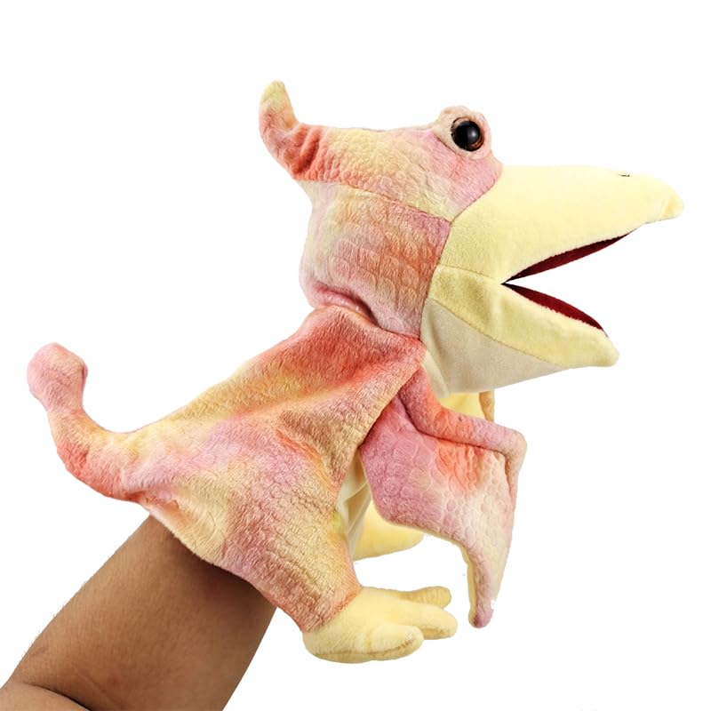 Hand Puppets Dinosaur for Kids, Toys for Boys Girls, Plush Stuffed Animal Story Toys Gifts for 3-6 Year Old Boy (Pterodactyl)