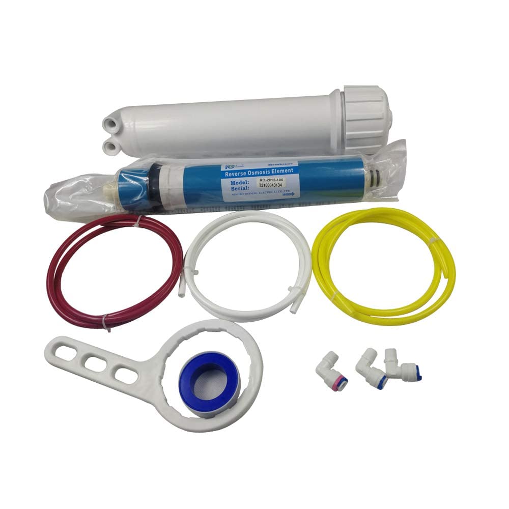 HUINING 50GPD 75GPD 100GPD 150GPD New Reverse Osmosis Element Water Filter Membrane 1812/2012 Replacement Water Filter (100GPD Set-FBM)
