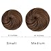 Fast Hair Bun for Men REECHO Hair Extensions Chignon Synthetic 3 inches in Diameter Size Small Color Medium Warm Brown