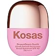Kosas Mini DreamBeam Water Resistant Sunscreen SPF 40, Travel Size Face Sunscreen - Lightweight Makeup Base w/Hyaluronic Acid, Ceramides & Peptides - Golden Glow, Sunlit, 15ml