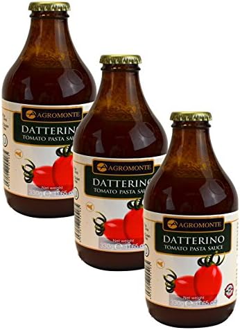Agromonte Authentic Italian Datterino Pasta Sauce Certified Kosher 11.65 oz 3 pack