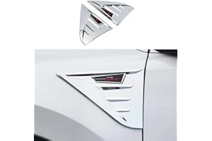 CEBAT ABS Silver Car Fender Side Vents Fender Stickers Decorative Air Flow Intake Hole Grille Spoiler Auto Exterior Accessories for Honda CRV 2017 2018 2019 2020 2021 2022