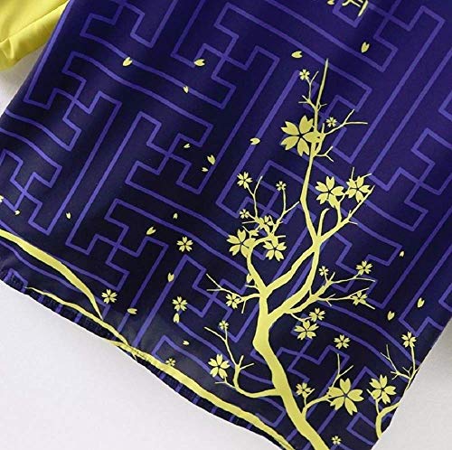 GK-O Touken Ranbu Mikazuki Munechika Cosplay Kimono Yukata Outerwear Chiffon Coat Costume (Small) Blue