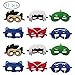 Party Nice 12 pcs Cartoon Hero Masks Party Favors for Kid with All Characters Catboy/Owlette/Gekko/Romeo/Night Ninja/Luna Girl - Birthday Party Masks for Children Aged 3+