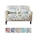 Patchwork Scalloped Printed Furniture Protector Stain Resistant Loveseat Cover (Loveseat, Grey)