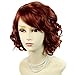 NEW !!! Lovely Short Wig Curly Fox Red Summer Style Skin Top Ladies Wigsthumb 3