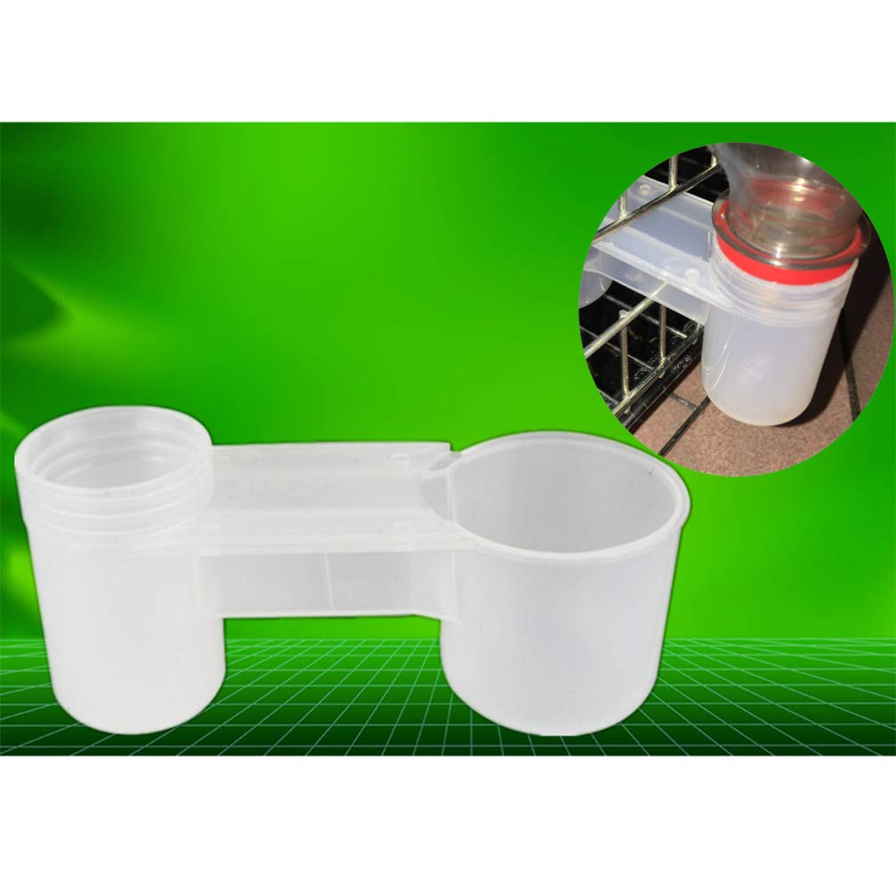 POPETPOP 20 Pcs Chicken Waterer - Water Bottle Bird Drinker Feeder Cup Chicken Pigeons Feeder Trough Animal Feeding Accessories