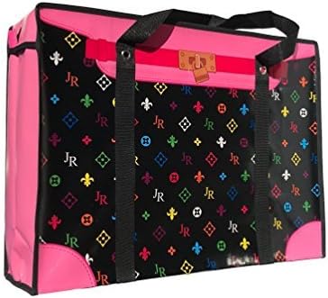 ShopWise Multi-Use Reusable Organizer Storage Non-Woven Bag! Spacious,Waterproof ,Dust Resistance &amp; Lightweight (JR Black/Pink, X-Large)