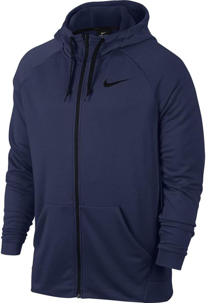 ナイキ Nike Dri Fit フリースフルジップフーディ 429 バイナリーブルー ブラック S フィットネス トレーニング スウェット パーカー 通販 Amazon