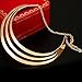 Swhitee Luxury 3 Layers Semicircle Golden Chain Statement Necklace