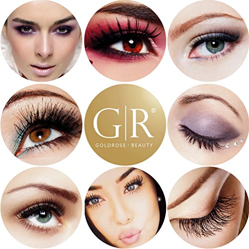 Goldrose 10 Different Styles 20 Pairs Black Long Thick Most Natural Looking Reusable Charming Cross Makeup False Eyelashes Fake Eye Lash Extension Handmade Soft