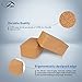 JBM 2 Pack Yoga Blocks with Strap Cork Yoga Block Workout Brick, Heavy-duty Cork Block to Support and Deepen Poses