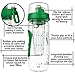 Bevgo Infuser Water Bottle – Large 32oz - Hydration Timeline Tracker – Detachable Ice Gel Ball With Flip Top Lid - Quit Sugar - Save Money - Multiple Colors with Recipe Gift Included (Green Timeline)