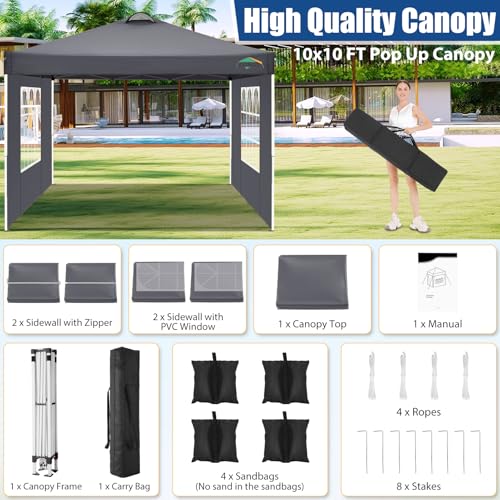 COBIZI 10x10 Pop Up Canopy Tent Review: Portable Gazebo with Removable Sidewalls image 27