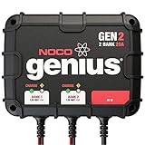 NOCO Genius GEN2 20 Amp 2-Bank Waterproof Smart On-Board Battery Charger