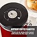 Bean Envy Airtight Coffee Canister - 16oz - Sealed Cantilever Lid with Co2 Gas Release Wicovalve & Numerical Day/Month Tracker - Stainless Steel Storage Vault for Whole/Ground Coffee Bean - Red